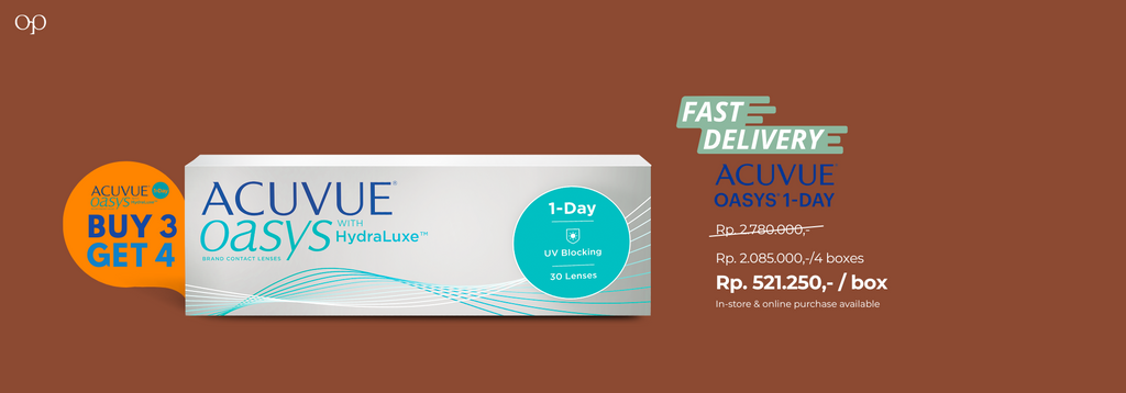 ACUVUE contact lens collection for daily and monthly vision correction