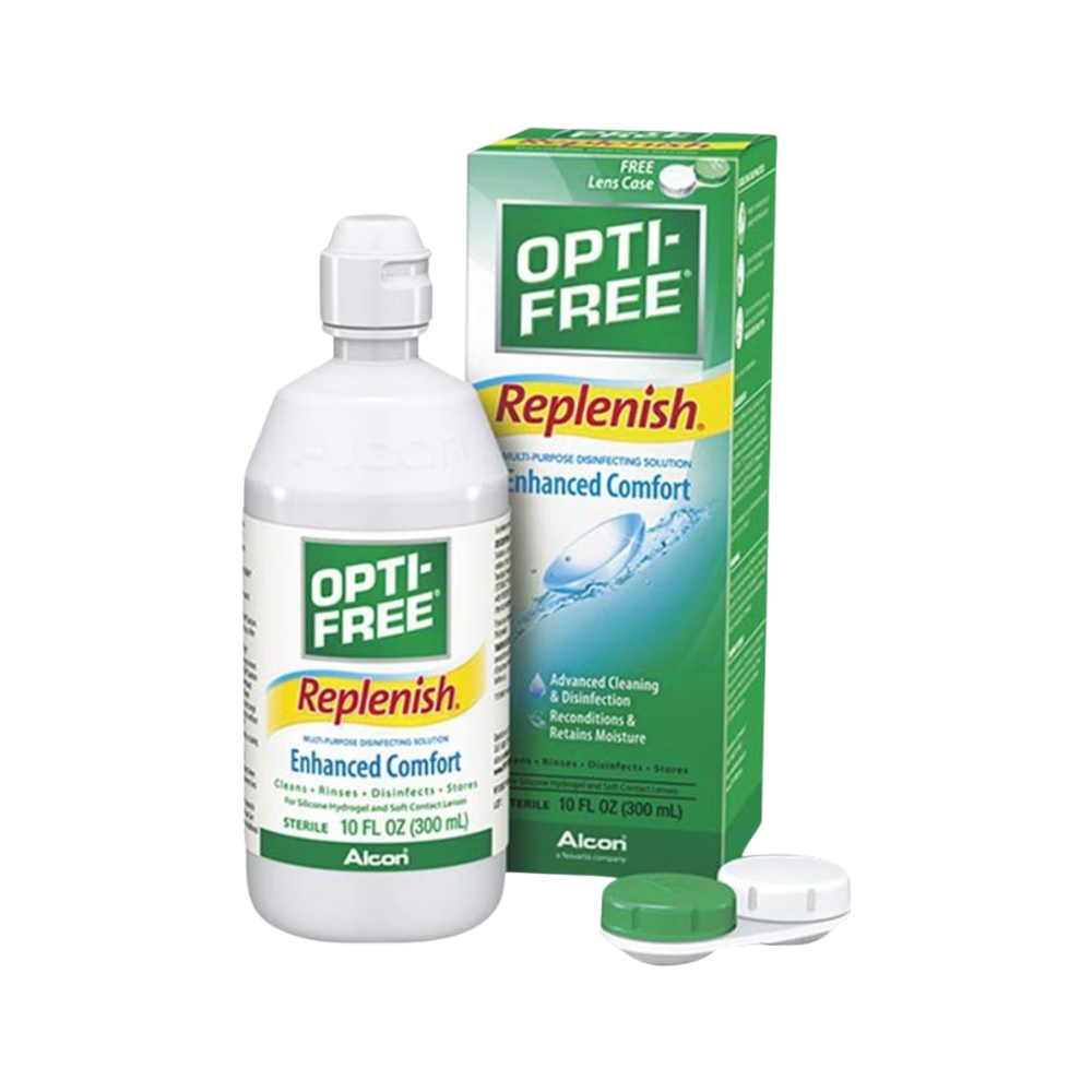 Opti-Free Replenish 300ml bottle with lens case included