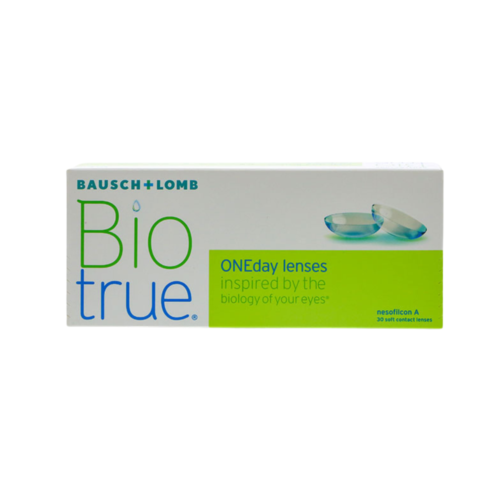 Biotrue ONEday 30 lenses box by Bausch + Lomb with HyperGel technology