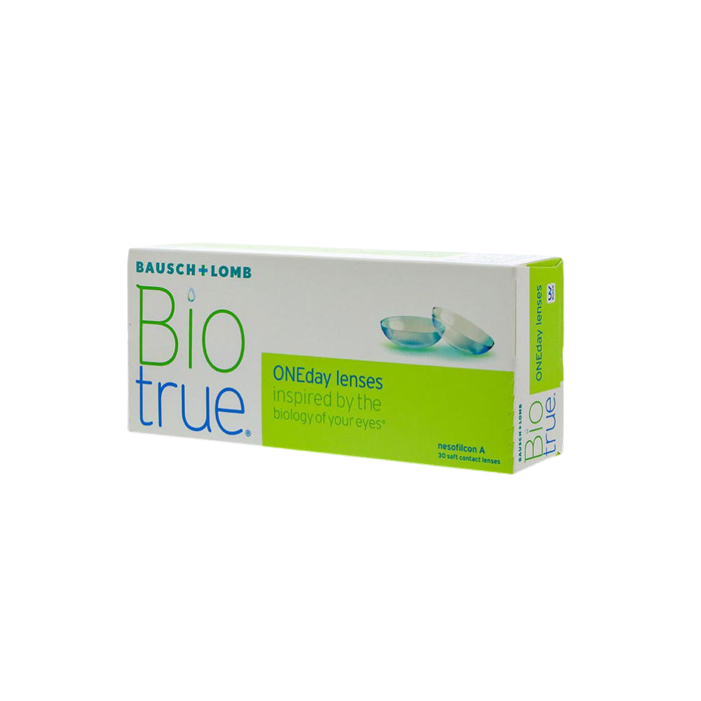 Biotrue ONEday 30 lenses box by Bausch + Lomb with HyperGel technology