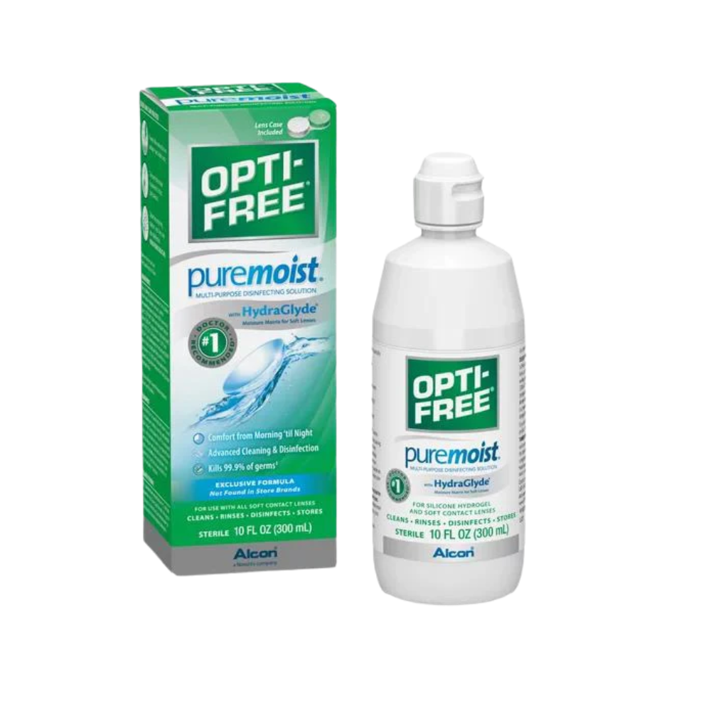 optifree-puremoist-300Opti-Free PureMoist contact lens solution 300ml and travel-size setml-bottle